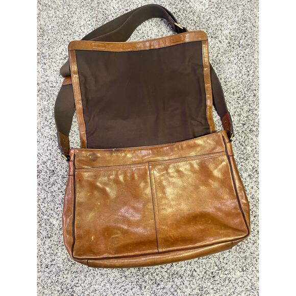 Coach‎ Bleaker Courier Men’s Messenger Bag, Soft Port Classic Rustic Old Money - Picture 5 of 16